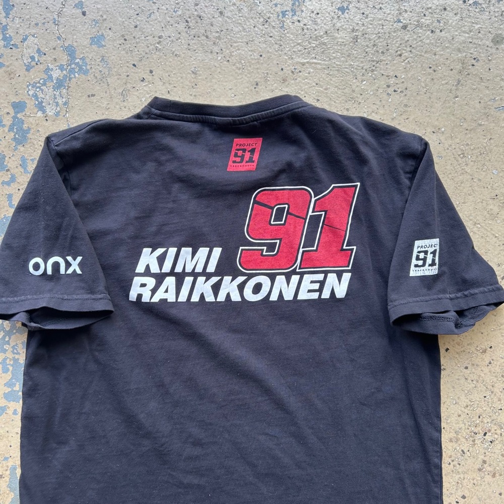 Kimi Raikkonen Project 91 Trackhouse‎ Racing NASCAR T-Shirt Mens Large Black L